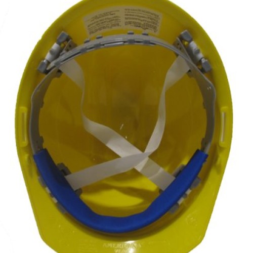 ERB 19252 Americana Vent Cap Style Hard Hat with Slide Lock, Yellow