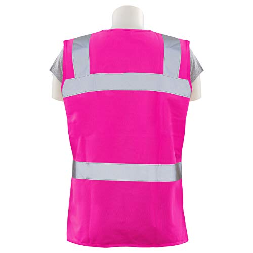 ERB 61909 S721 Non-ANSI Hi-Vizability Female Fitted Vest, Pink, Small