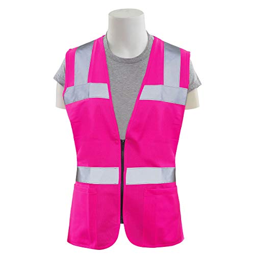 ERB 61909 S721 Non-ANSI Hi-Vizability Female Fitted Vest, Pink, Small