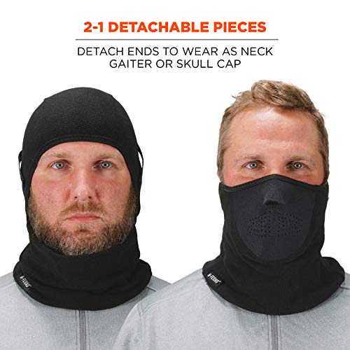 Balaclava, Neoprene Winter Face Mask, Detachable Top and Bottom, S...