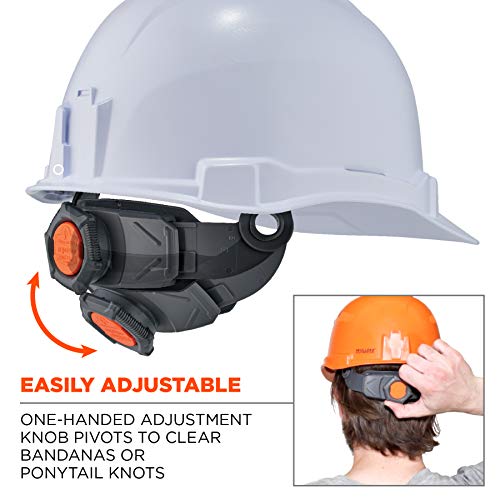 Ergodyne - 60152 Hard Hat with Light, Full Brim, Ratchet Suspensio...