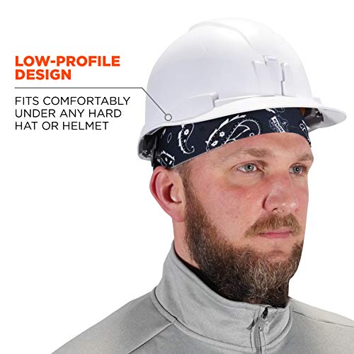 Ergodyne Chill Its 6630 Skull Cap, Lined with Terry Cloth Sweatban...