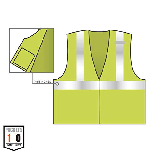 Ergodyne GloWear 8210HL ANSI Economy High Visibility Lime Reflecti...