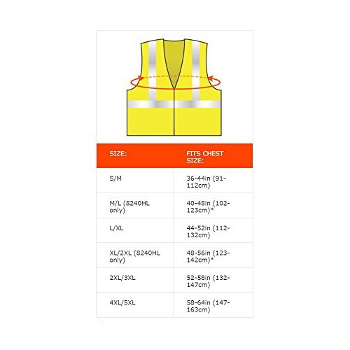 Ergodyne GloWear 8210HL ANSI Economy High Visibility Lime Reflecti...