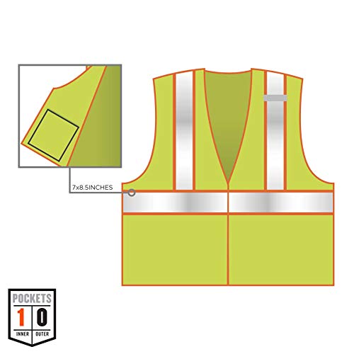 Ergodyne GloWear 8230Z ANSI Two-Tone High Visibility Lime Reflecti...