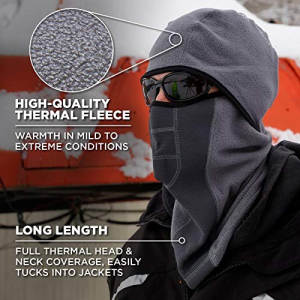 Ergodyne N-Ferno 6823 Winter Ski Mask Balaclava, Wind-Resistant Fa...