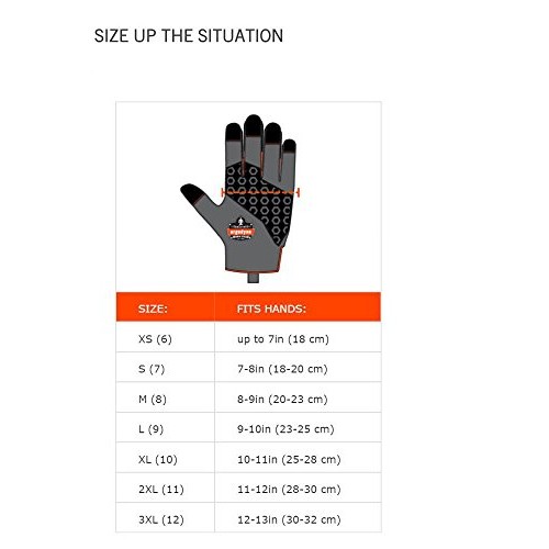 Ergodyne ProFlex 9000 Certified Lightweight Anti-Vibration Work Gl...