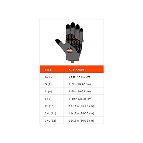 Ergodyne ProFlex 9015Fx Anti-Vibration Work Gloves, Certified, L...