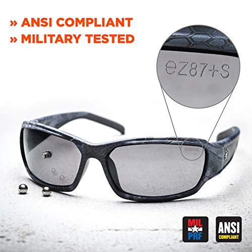 Ergodyne Skullerz Odin Anti-Fog Safety Glasses - Black Frame, Clea...