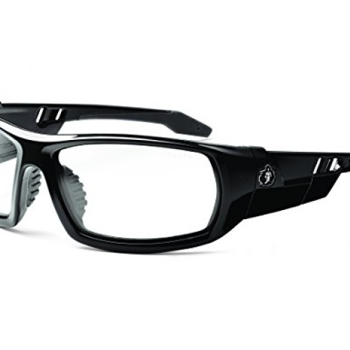 Ergodyne Skullerz Odin Anti-Fog Safety Glasses - Black Frame, Clea...