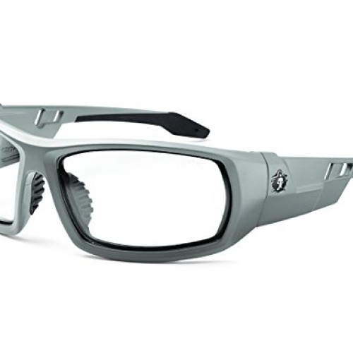 Ergodyne Skullerz Odin Anti-Fog Safety Glasses - Matte Gray Frame,...