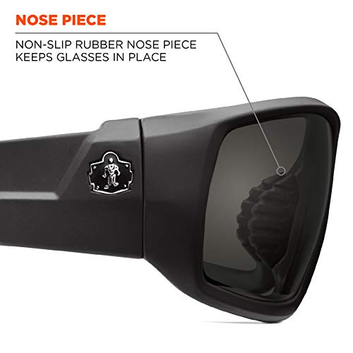 Ergodyne Skullerz Odin Polarized Safety Glasses- Matte Black, Smok...