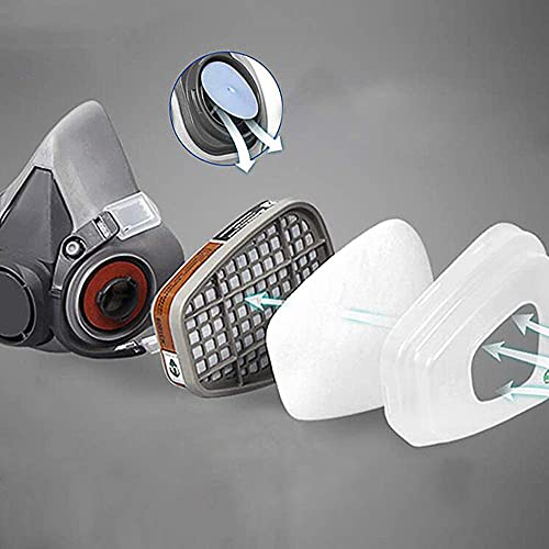 EROCK 7-in-1 Reusable Half Facepiece Respirator 6200 Widely Used i...