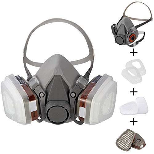EROCK 7-in-1 Reusable Half Facepiece Respirator 6200 Widely Used i...