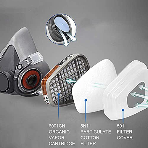 EROCK Half Facepiece Reusable Respirator 6200, Professional Organi...
