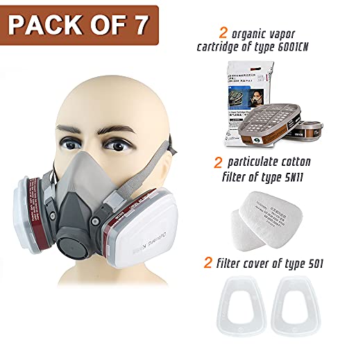 EROCK Half Facepiece Reusable Respirator 6200, Professional Organi...