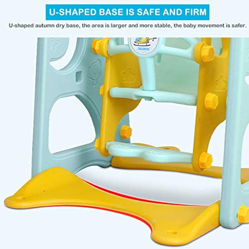 Toddler Slide and Swing Set, Erwazi 6 in 1 Freestanding Climber Sl...