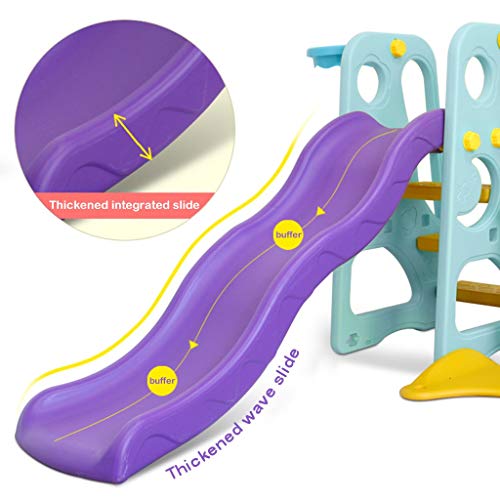 Toddler Slide and Swing Set, Erwazi 6 in 1 Freestanding Climber Sl...