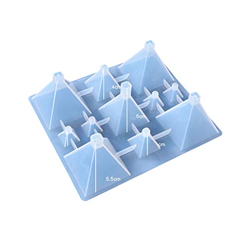Silicone Candle Molds Pyramid Candle Molds for Resin Casting, Jewe...