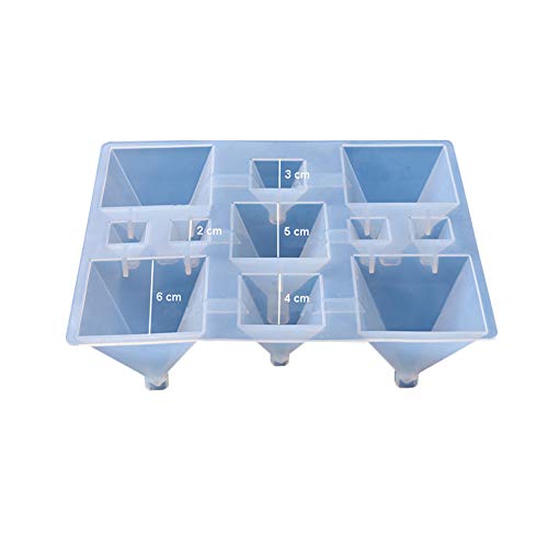 Silicone Candle Molds Pyramid Candle Molds for Resin Casting, Jewe...