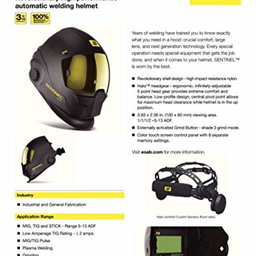 ESAB Halo Sentinel A50 Automatic Welding Helmet 0700000800 With FR...