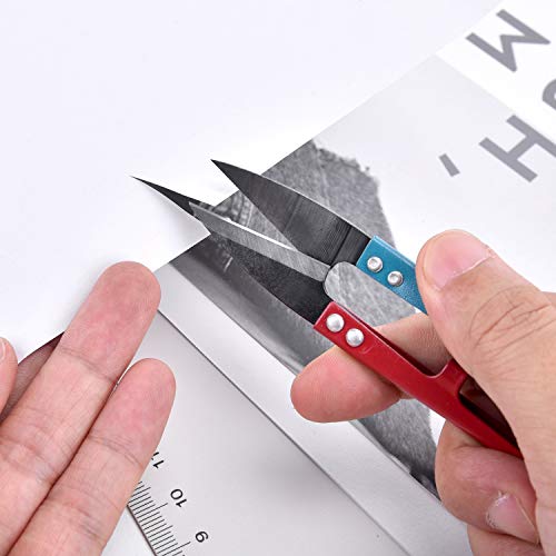 ESHATO 12 Pack Sewing Scissors for Fabric, 4.1inch Mini Small Snip...