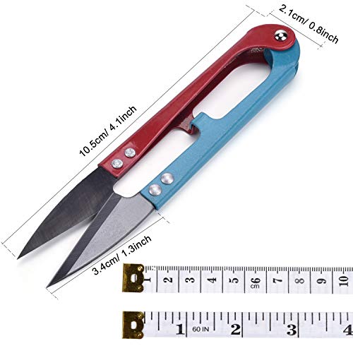 ESHATO 12 Pack Sewing Scissors for Fabric, 4.1inch Mini Small Snip...