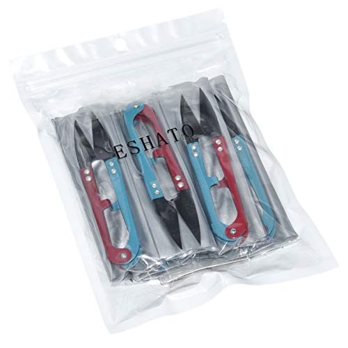 ESHATO 12 Pack Sewing Scissors for Fabric, 4.1inch Mini Small Snip...