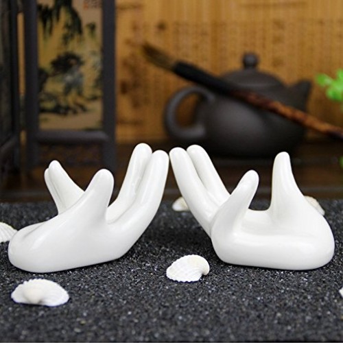 Eshylala 3 Pieces Ceramic Air Plant Tillandsia Holder, Hand Shape ...