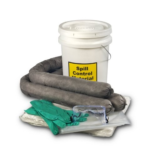 ESP SK-U5 16 Piece 5 Gallons Universal Absorbent Spill Kit, 5 Gall...