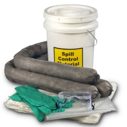 ESP SK-U5 16 Piece 5 Gallons Universal Absorbent Spill Kit, 5 Gall...