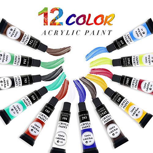ESRICH Acrylic Paint Set,Professional Painting Supplies with Acryl...