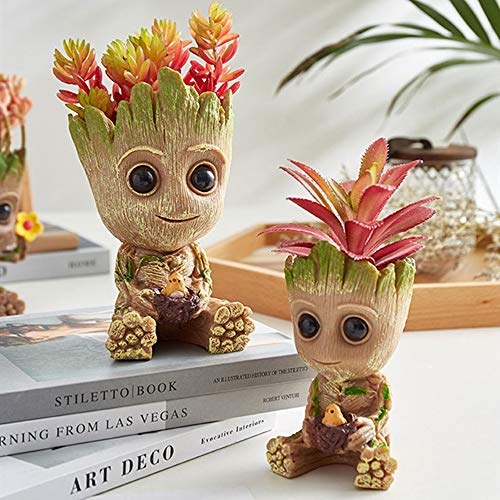 Essenceliving Baby Groot Flowerpot Creative Pen Holder Air Plant H...