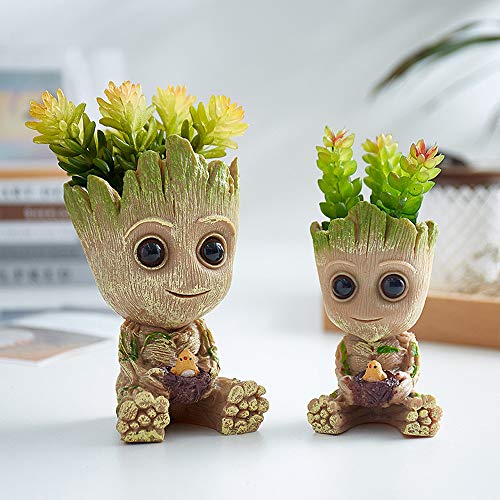 Essenceliving Baby Groot Flowerpot Creative Pen Holder Air Plant H...