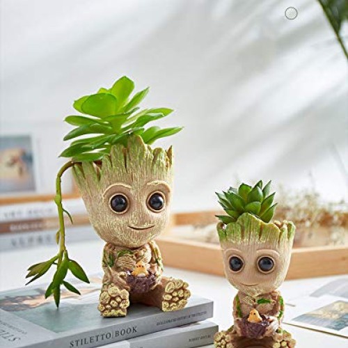 Essenceliving Baby Groot Flowerpot Creative Pen Holder Air Plant H...