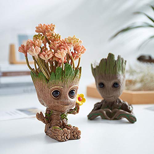 Essenceliving Baby Groot Flowerpot Creative Pen Holder Air Plant H...