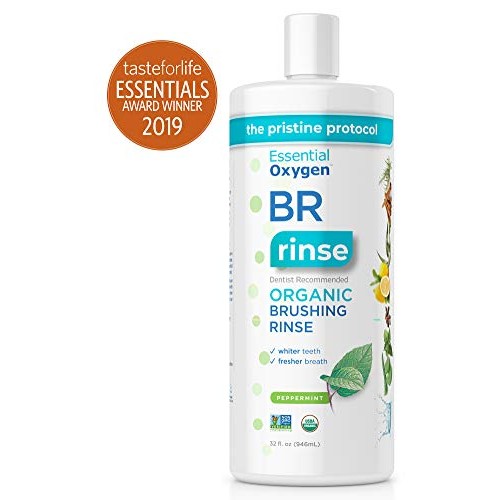 Essential Oxygen Certified BR Organic Brushing Rinse, All Natural ...