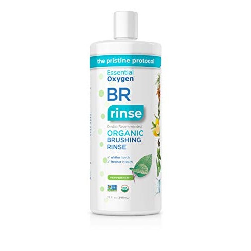 Essential Oxygen Certified BR Organic Brushing Rinse, All Natural ...