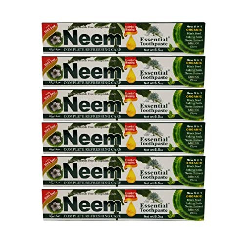 Neem essential toothpaste new 5 in 1 formula 6 pack