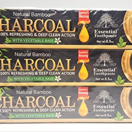 Organic Bamboo Charcoal Toothpaste 100% Natural Teeth Whitening 3 ...
