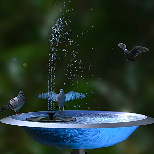Solar Fountain, 1.4W Solar Powered Circle Garden Water Pump with 6...