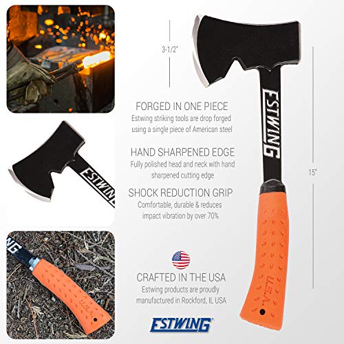 Estwing Campers Axe - 14 Hatchet with Forged Steel Construction ...