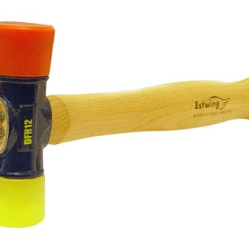 Estwing DFH-12 12 Oz Red And Yellow Rubber Mallet Hammer