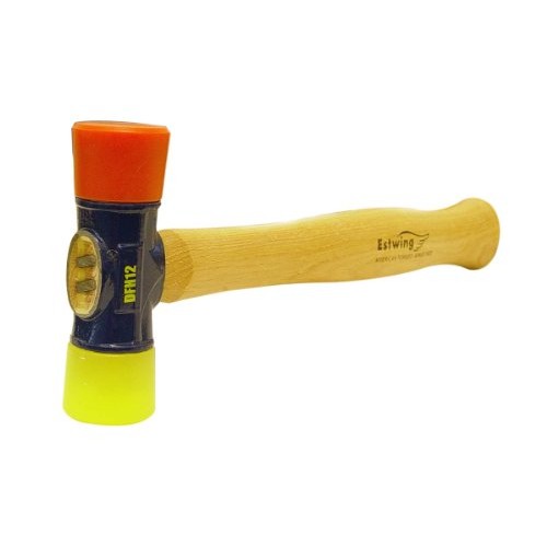 Estwing DFH-12 12 Oz Red And Yellow Rubber Mallet Hammer