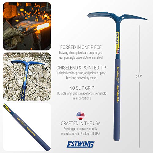 Estwing Geo/Paleo Rock Pick - 25 Geological Tool with All Steel C...