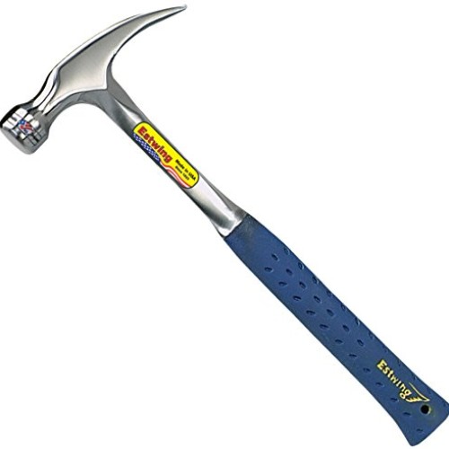 Estwing Hammer - 16 oz Straight Rip Claw with Smooth Face & Shock ...