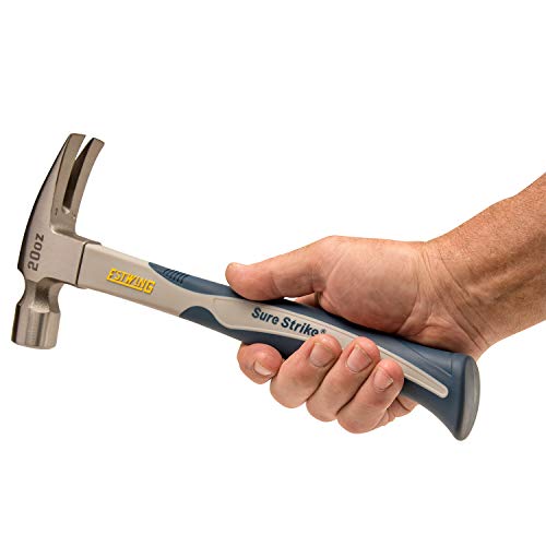 Estwing Sure Strike 20oz Straight Claw Hammer Carbon Fiber Handle ...