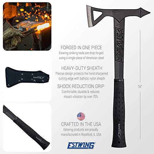 Estwing Tomahawk Axe - 16.25 Lightweight Hatchet with Forged Stee...