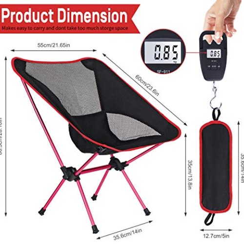 Esup Camping Chair, Ultralight Portable Compact Folding Beach Chai...