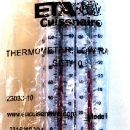 ETA hand2mind Low-Range Dual-Scale Safety Thermometers Pack of 10